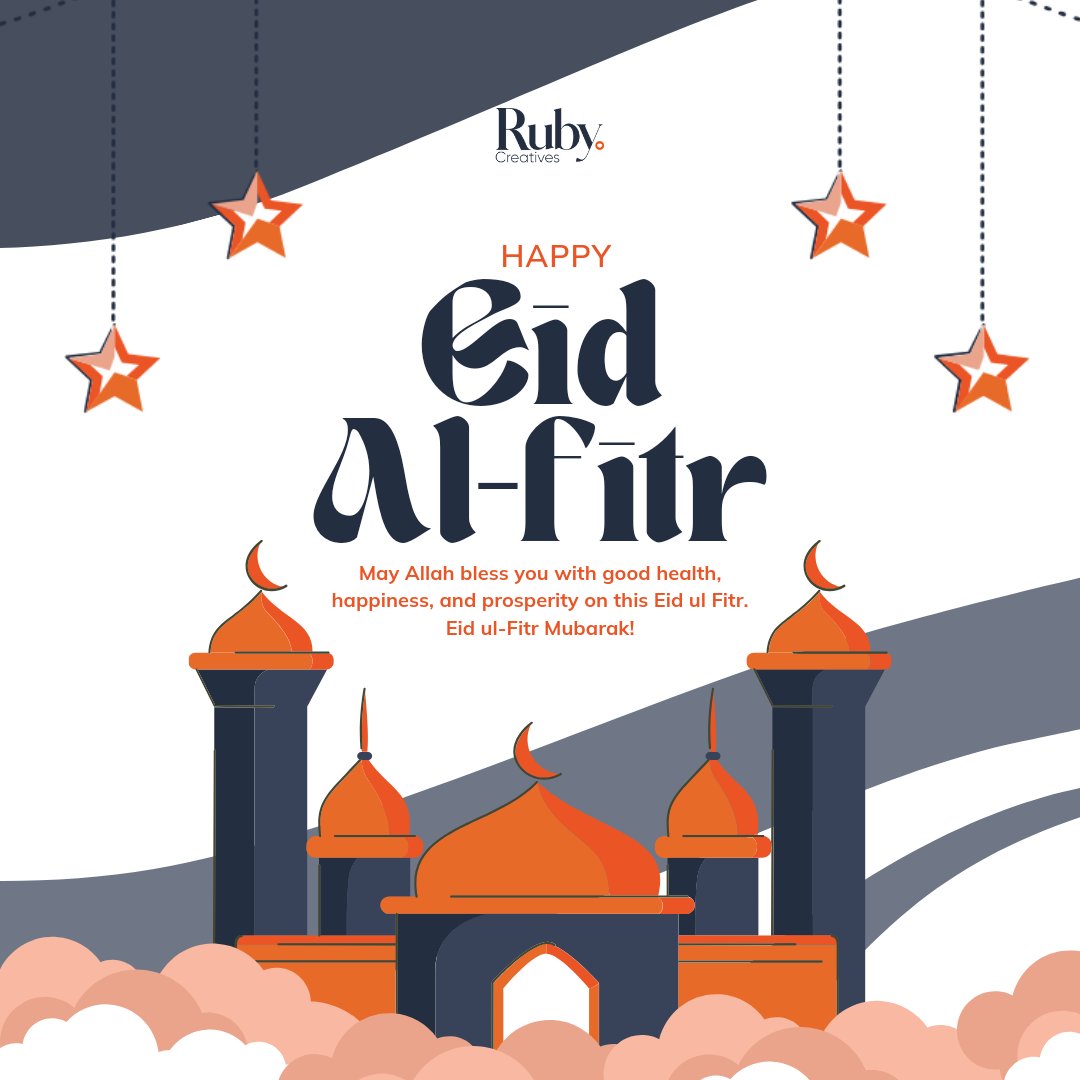 Rubycreatives_'s tweet image. May the joyous occasion of Eid el Fitr bring peace, prosperity, and happiness to you and your loved ones. Warmest wishes from the RubyCreatives family! 

#EidMubarak