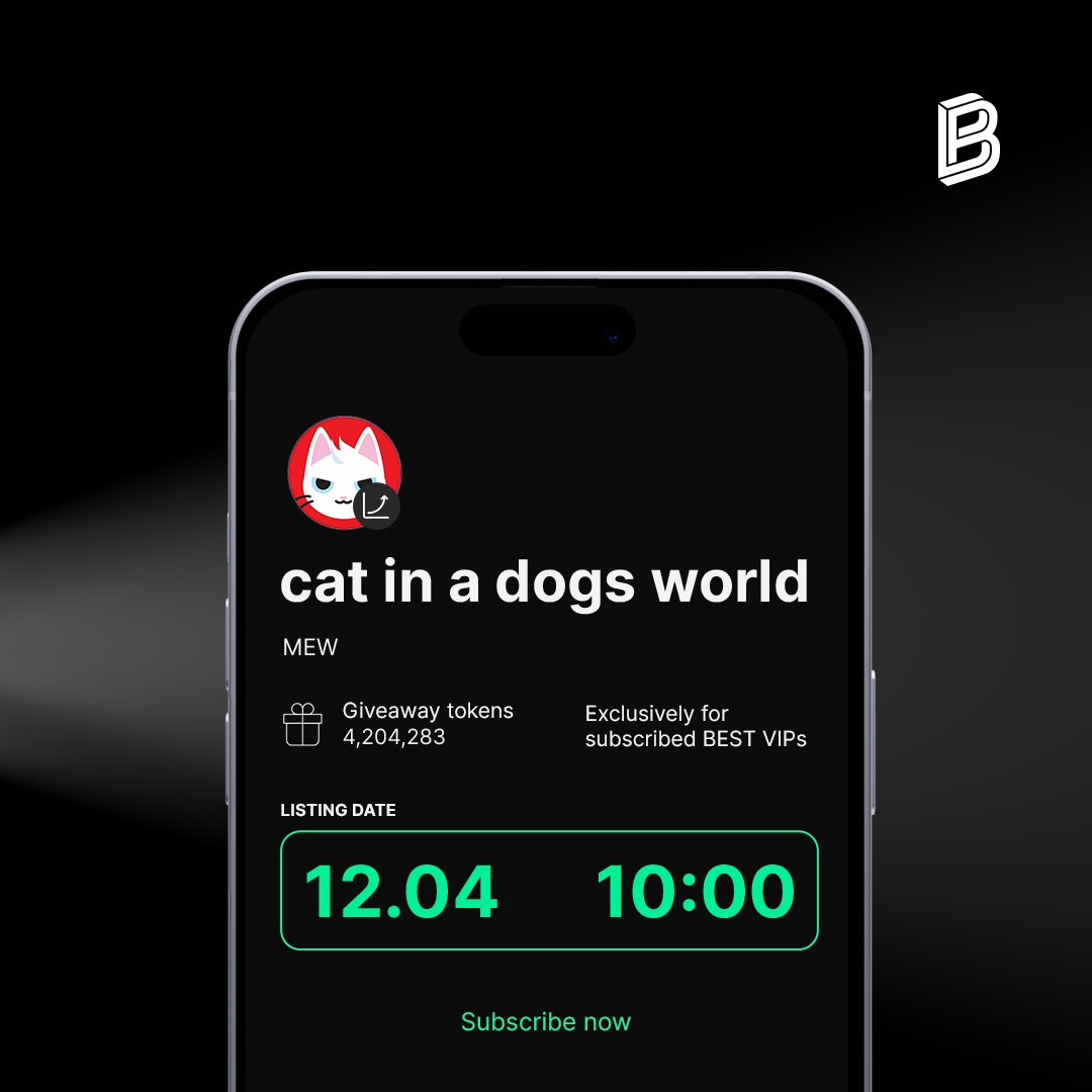 Another #BitpandaSpotlight countdown has begun! @MewsWorld, with its $MEW token, is a new cryptocurrency project on the Solana blockchain aiming to challenge the dominance of dog-themed meme coins. Become a $BEST VIP and subscribe to #MEW to get your share of the giveaway…