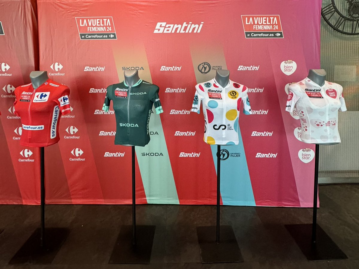 🆕🤩 TODAY is the day to get to know the new #LaVueltaFemenina leader jerseys from @SANTINI_SMS ! 🆕🤩 🆕🤩¡HOY es el día de conocer los nuevos maillots de líder de #LaVueltaFemenina de la mano de @SANTINI_SMS ! 🆕🤩
