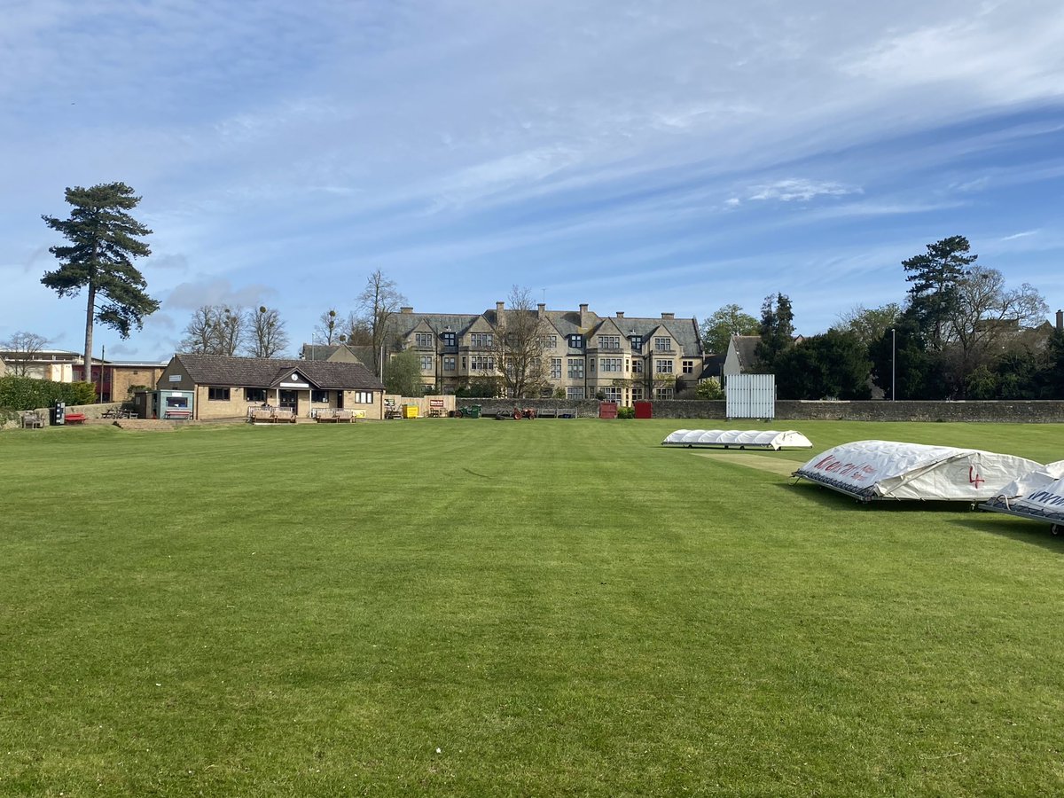 Earth has not anything to show more fair, does it? Milton Road - home of ⁦@oundletowncc⁩ - never fails to delight. First visit of 2024 with ⁦@ollieradd⁩ ⁦@official_NCL⁩