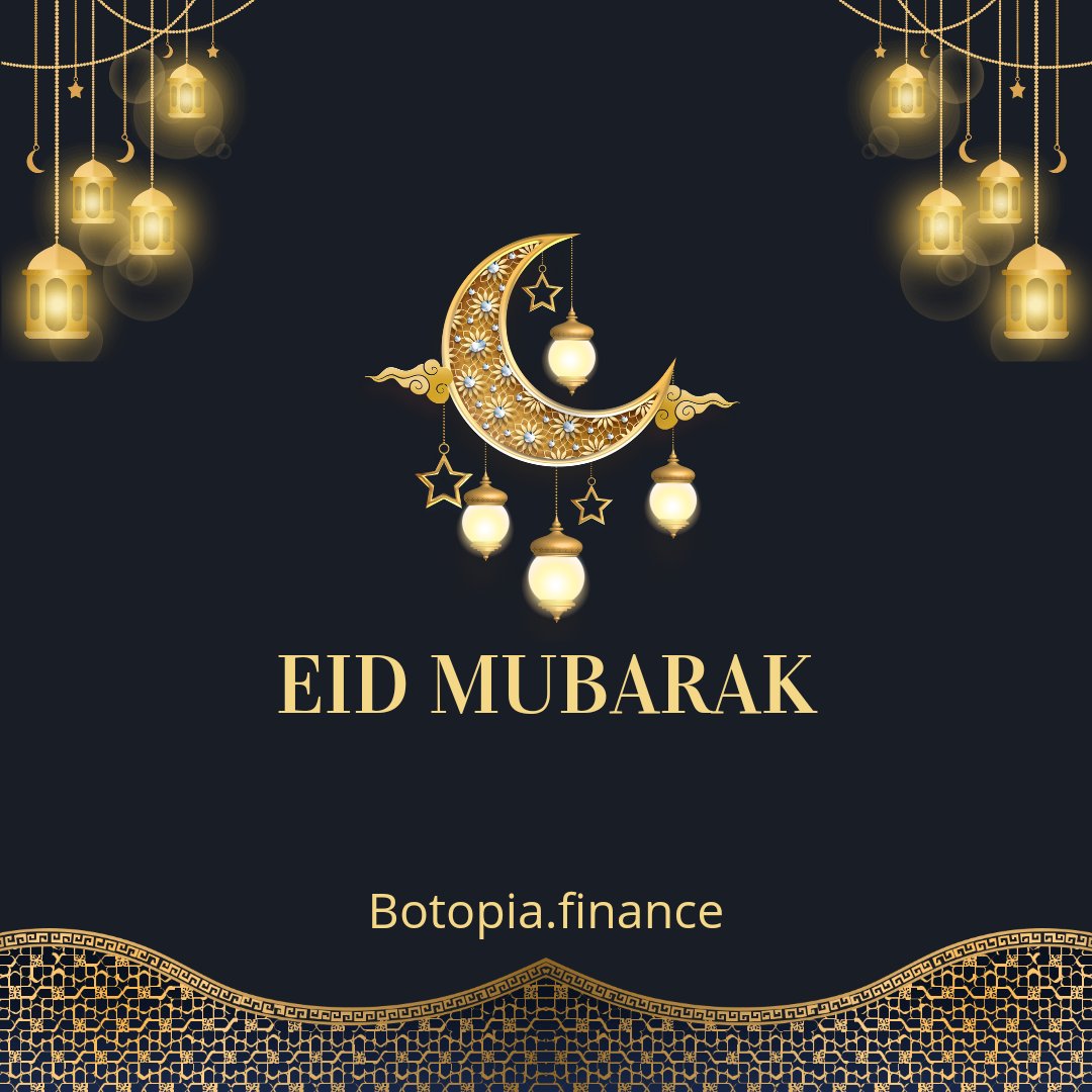 ⚪🟣🔵 Eid Mubarak! 
To all our Muslim brothers 

May your day be filled with blessings and joy &
May the blessings of ALLAH fill your lives💜🫶🏽
#fintech #defi #btc #tradingcrypto #tradingstrategy