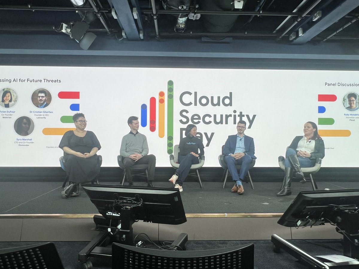 Recently our Co-Founder and CTO was invited to speak on a panel hosted at @Google for their Cloud Security Day! Joined with industry experts several great discussion points circulated the panel.. Huge thank you again to Ruby at @PlexalCyber for hosting & Google🤝