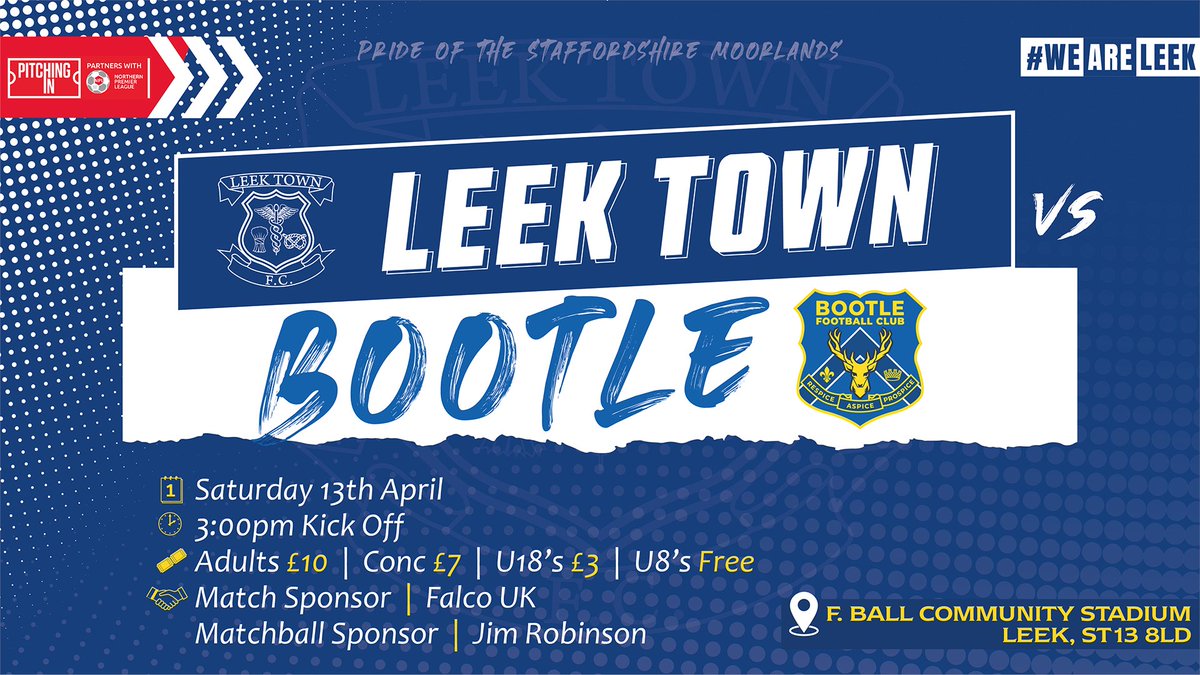 OUR ONLINE PREVIEW FOR THE BOOTLE GAME...... ....is now live on our website. Here: pitchero.com/clubs/leektown… We'd love to see you there on Saturday at the F. Ball Community Stadium to celebrate winning the league.