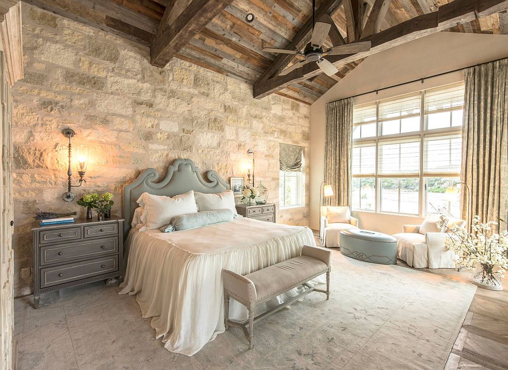 Choose The Best False Ceiling Design Trends For Bedrooms With Ceiling Beams that Make a Bold Statement kreatecube.com/design/false-c… #falseceiling #ceilingdesign #bedroomceiling #ceilingbeams #interiordesign