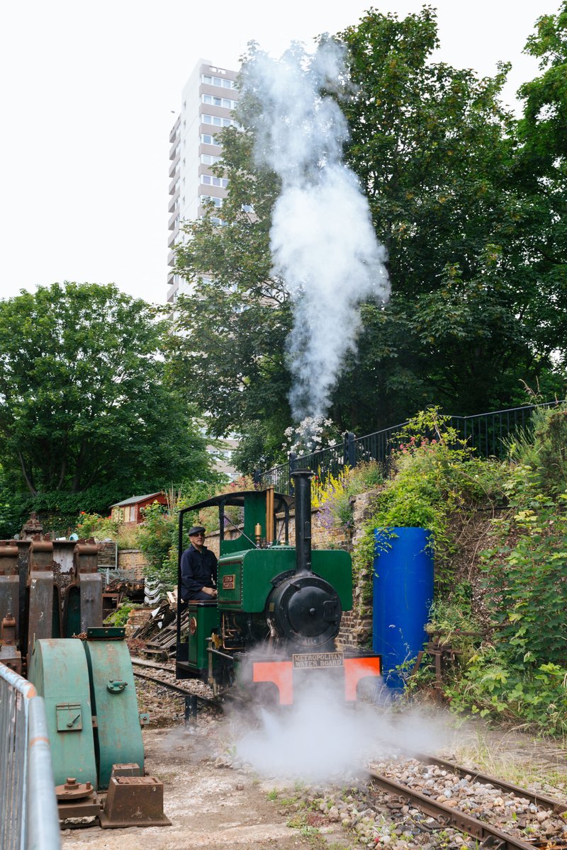Train Day this Saturday April 13! Starting at 11:30am, tickets are £1 and can be purchased at the front desk. Reminder that the carpark is closed on Saturday due to the Brentford FC Home match. Alternate routes to the museum can be found on the website waterandsteam.org.uk/plan-your-visi…