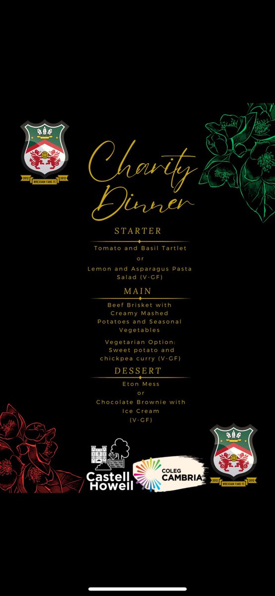 Not long now, my learners charity event @colegcambria @m_griffiths92 @thehumphreyker @WrexhamMiners @WrexhamFoodbank Tables still available @VancityReynolds @RMcElhenney @blakelively @welshy1000 @ThisIsWrexham @WXM_Lager @RobRyanRed @wrexham