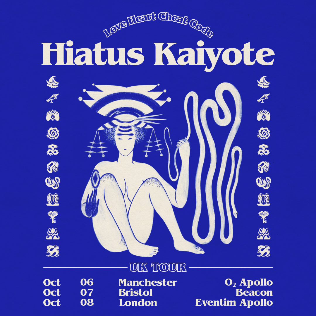 Grammy-nominated Australian jazz-funk outfit @HiatusKaiyote tour their fourth album, ‘Love Heart Cheat Code’, joining us here on Sun 6 Oct ❤️️ Grab your Priority Tickets NOW 👉 ln-venues.com/x2iJ50Rc2L1