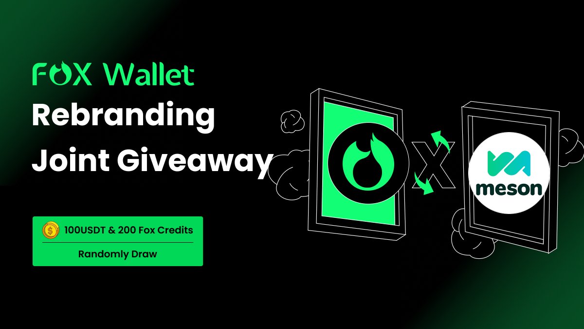 🎉To celebrate our partner @FoxWallet rebranding, we are launching a joint #Giveaway campaign. 100 $USDT and 200 #FoxCredits for 10 #FoxWalleters ⏰: 48H To enter: 1、Follow @FoxWallet @mesonfi 2、Like, RT and tag 3 Friends 3、Drop #FoxWallet Polygon address screenshot 🔽 🔗:…
