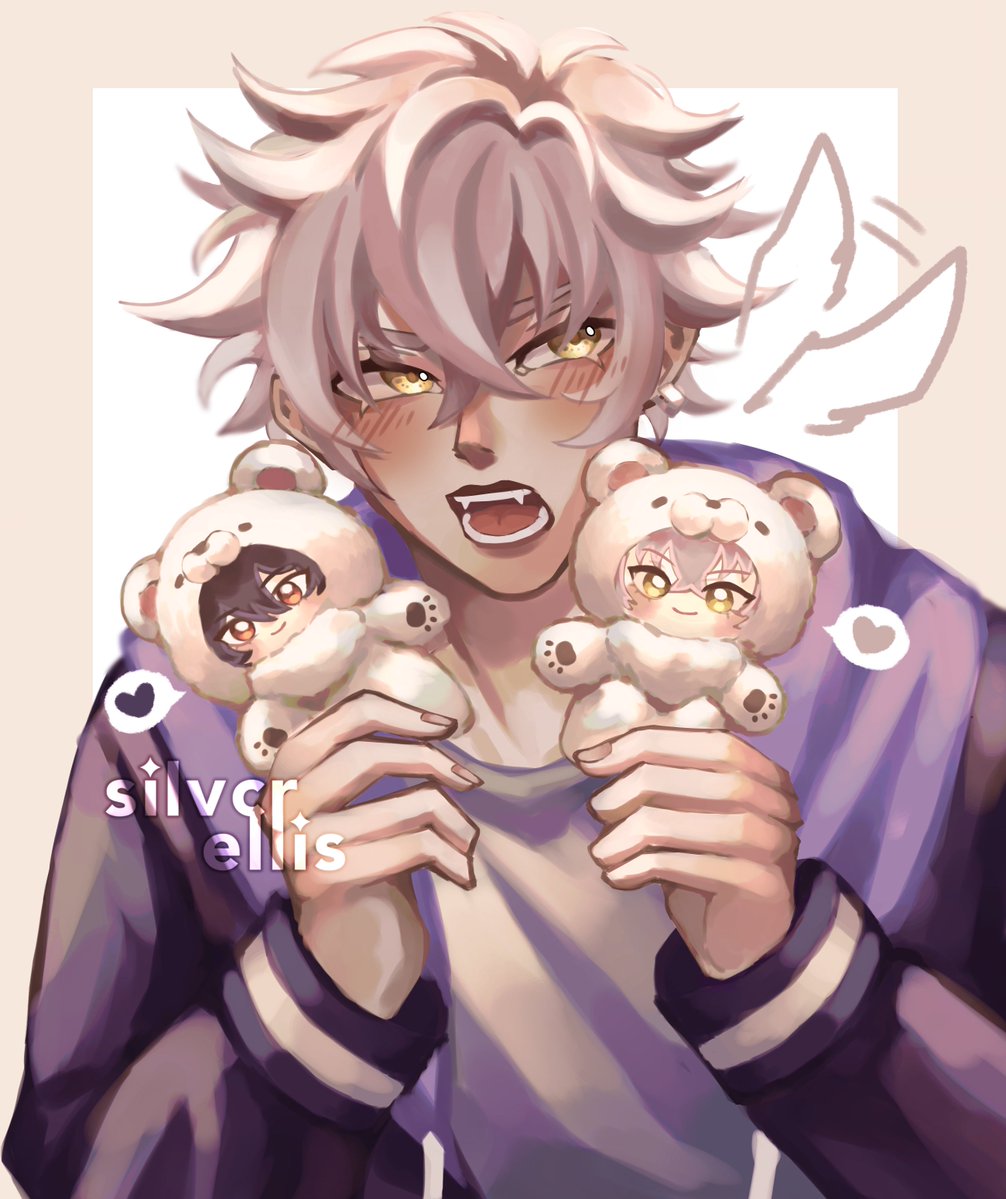 あんスタ「koga oogami holding reikoga nuis #あんスタ #」|gab ✦ | CF16 D25-ABのイラスト