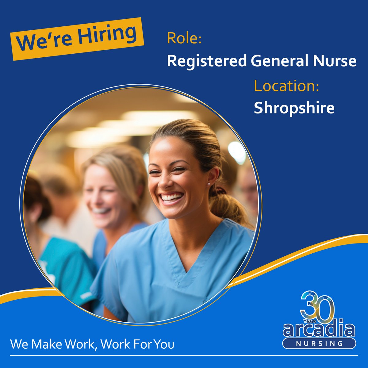 We are currently recruiting Registered General Nurses to work in Shropshire. If you are interested in joining Arcadia please contact the team on 01472 233 445 or apply online today: arcadianursing.co.uk/register-with-… 

#WeAreHiring #ApplyNow #nursingroles #nursingagency