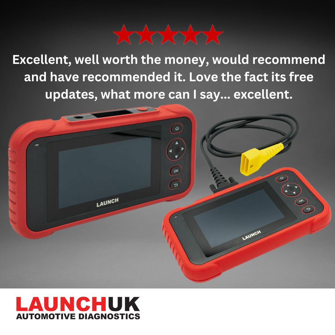 “What more can I say…excellent!” The Launch Creader CRP129 Evo! 💡 With coverage for Engine, Transmission, ABS, and SRS systems, plus 8 special service functions, it's fully OBD2 compliant and Wi-Fi enabled for easy updates. See all the features, here: ow.ly/uzXx50R3WLf