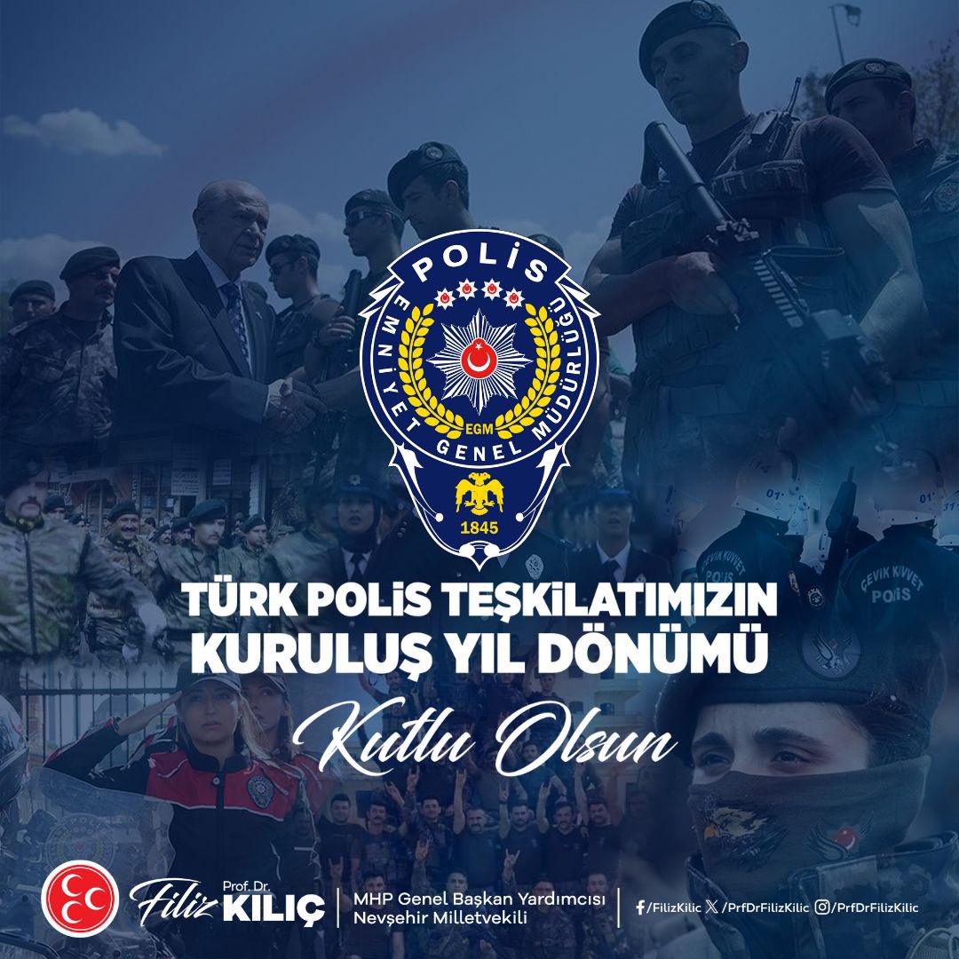 Huzur ve güvenliğimizin teminatı Türk Polis Teşkilatımızın #PolisHaftası kutlu olsun. Şehit Polislerimizi rahmet ve minnetle anıyorum.🇹🇷