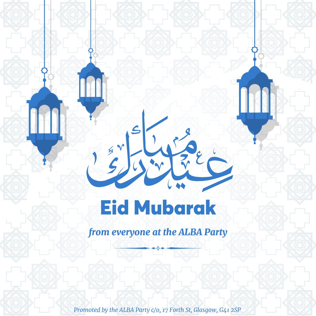 Eid Mubarak to all Muslims celebrating in Scotland and across the world #EidMubarak