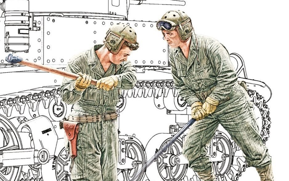 NEW #MINIART KIT COMING SOON: 35481 U.S. TANK CHASSIS REPAIR CREW dlvr.it/T5Jn9N