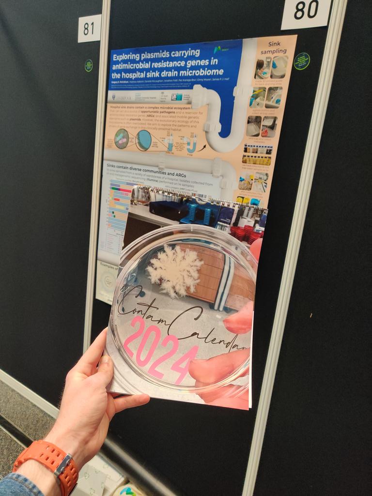 If you're at #MicroBio24, come and visit posters B080 and B090 during the poster sessions, we've got some Contam Calendars and stickers to give out! 🦠
