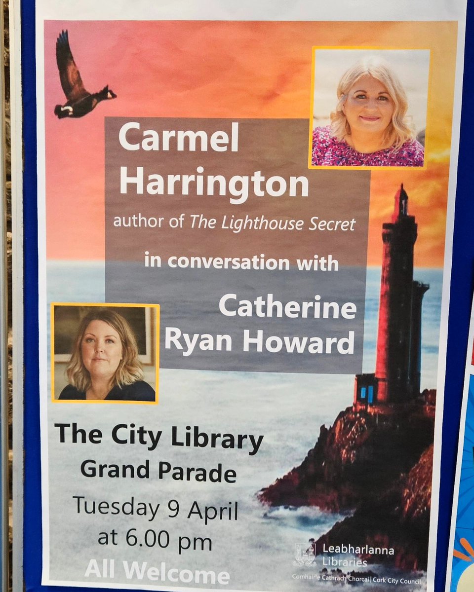 'Get out of your own way.' That's the message I took away last night from a fantastic event @corkcitylibrary in conj. w/ @easons @HappyMrsH was there to chat about her new book The Lighthouse Secret w/ @cathryanhoward & honestly, we could still be there Congrats to all & TY🙏