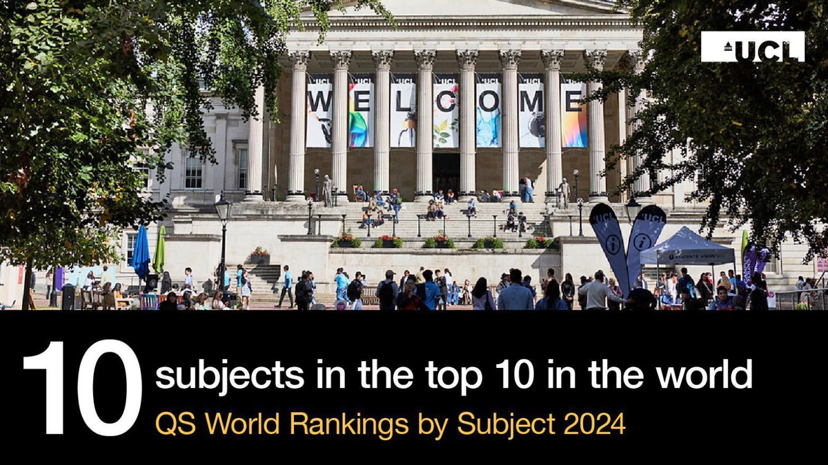 We are delighted to announce that 3 of our academic disciplines have achieved positions within the Top 10 globally in the latest QS World University Rankings by Subject 2024🤩 🌟@UCLarchaeology(3rd) 🌟@UCLanthropology (4th) 🌟@UCLgeography (7th) #QSWUR @worlduniranking