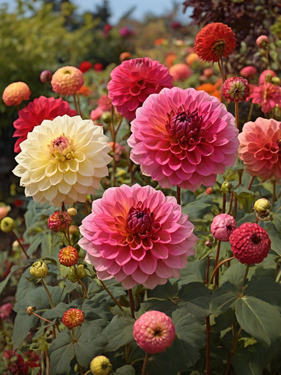 The Dahlia flowers in the garden  🌼🌼🌈🌈
#FLOWER #flowersphoto #FlowersOfTwitter #beautiful #sunday #spring #springday #bloom #beauty