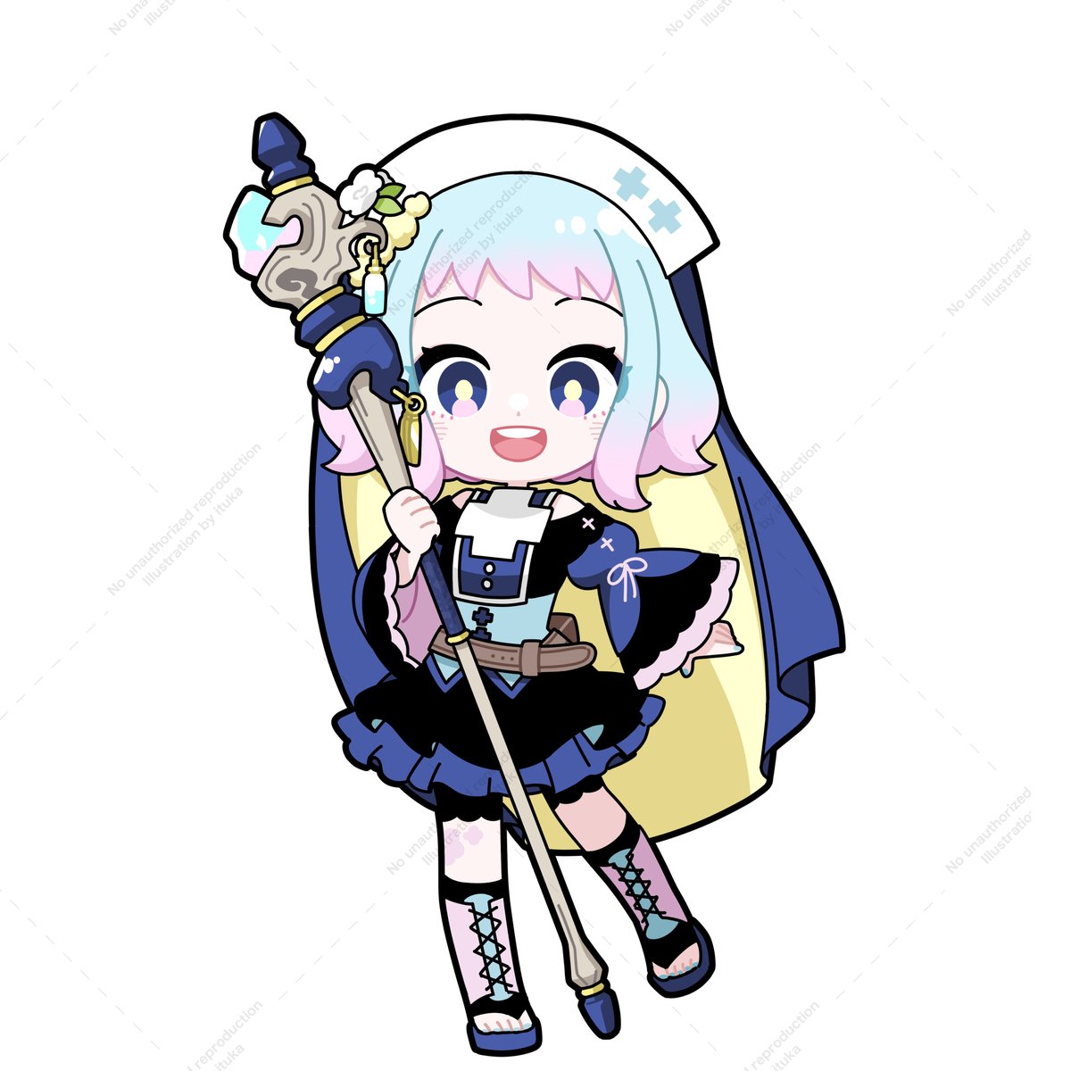 「すのう・あにぅちゃん()と舞米豊世ちゃん()#SDイラスト #ちびキャラ 」|一束：イラスト＆Live2Dのイラスト