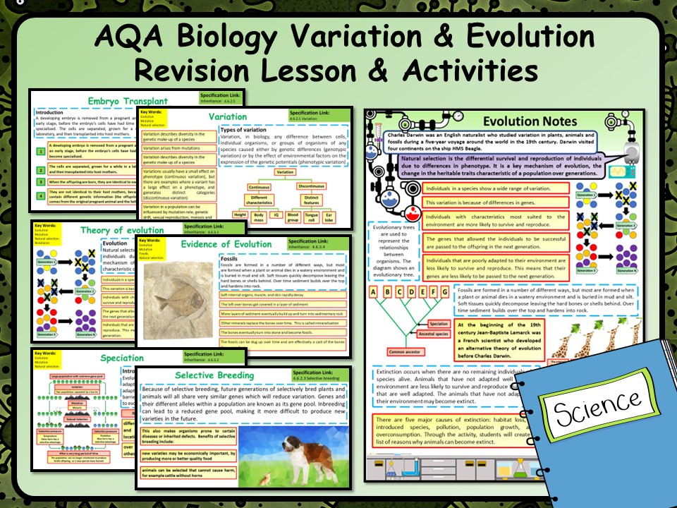 Check out this resource which allows you to help students improve their exam technique: AQA KS4 GCSE Biology (Science) Variation & Evolution Revision Lesson tes.com/resource-detai… #nqtchat #aqascience #aussieED #edchat