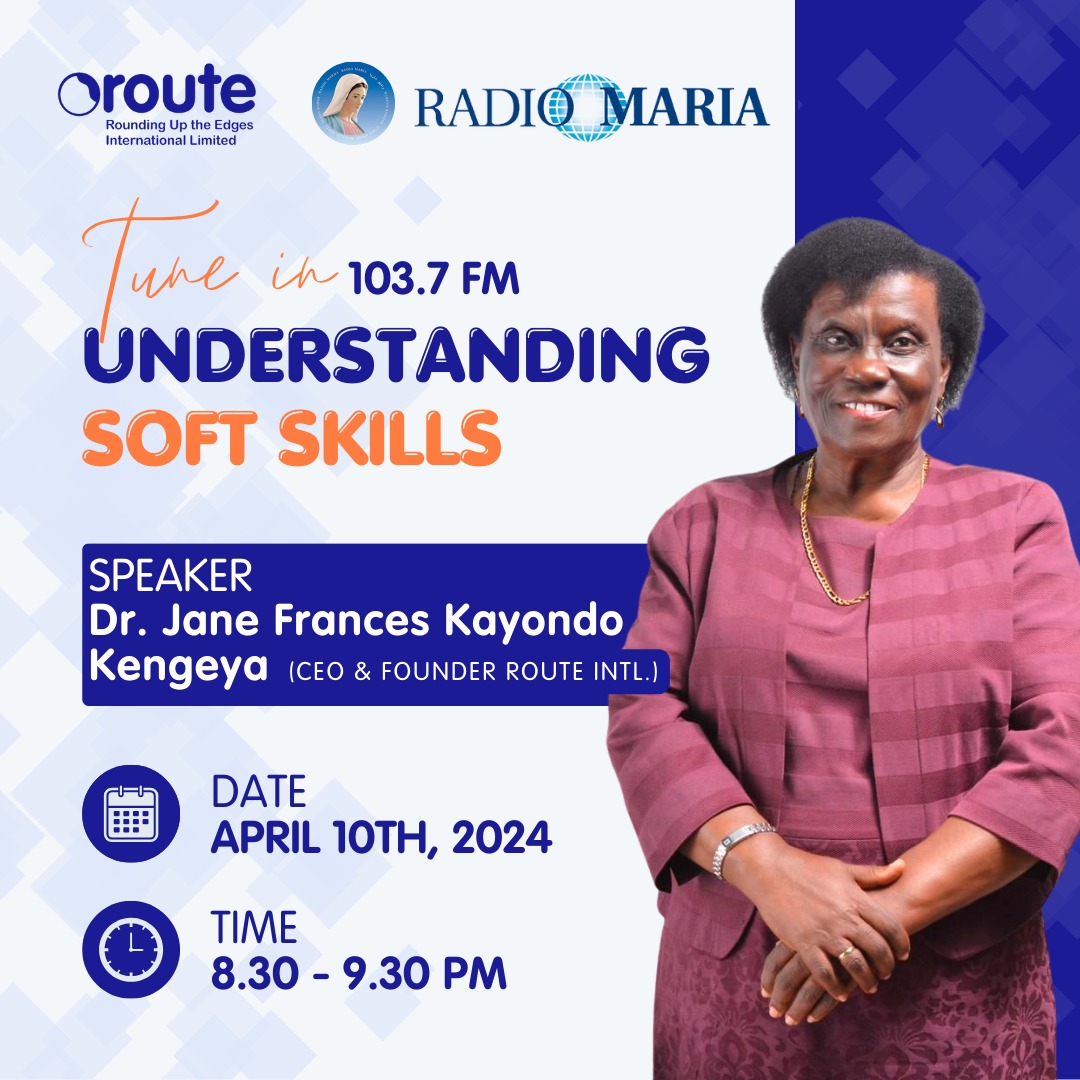 Join us for an exclusive interview with Dr. Jane - CEO & Founder of ROUTE, tune in to @radiomaria 103.7 FM. Sharing about the significance of Soft Skills for Business, Life, & Employability & provide insightful advice on developing these critical competencies.