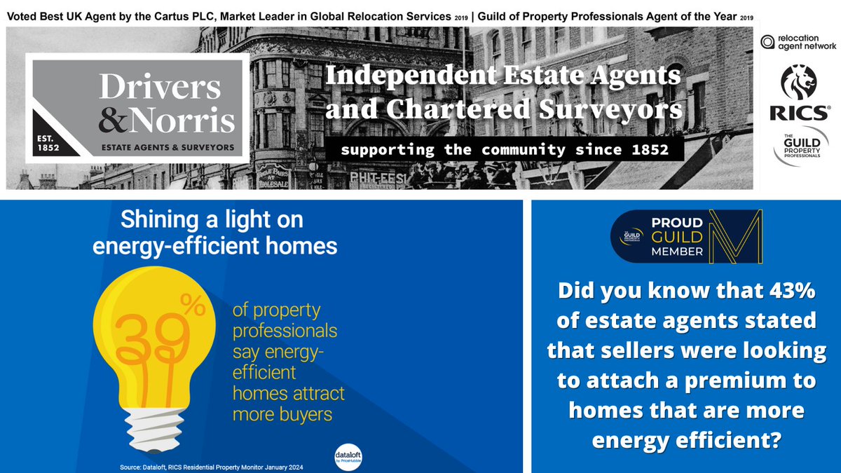 According to recent @RICSnews @dataloftuk survey, buyers are showing a growing interest in energy-efficient homes! More details here👉drivers.co.uk/news/shining-a… Have you noticed this shift in demand among your clients, #TheGuild colleagues? @hoddersonline @greyandco @askproperty