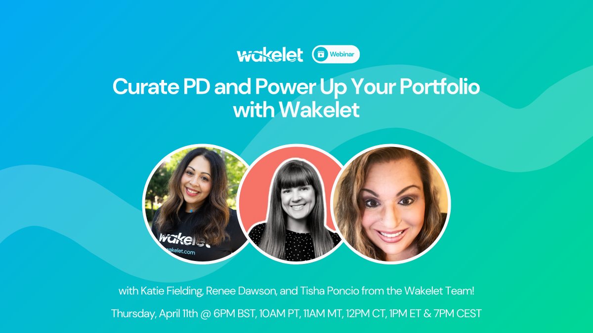 Elevate your professional growth with Wakelet!📈 Join our webinar tomorrow to discover how educators can curate their professional development and build dynamic portfolios effortlessly. Register Here 👉 bit.ly/3vHNmia
