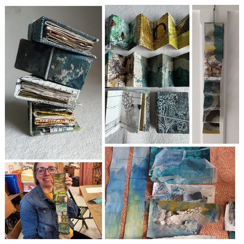 Mini Collaged Concertina Book with Jane Hunter Saturday 20th April 2024, 10am to 4pm £75 including materials Book on our website : willowgalleryoswestry.org