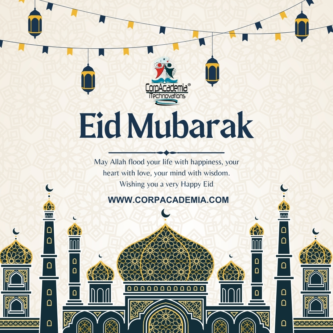 Wishing you and your loved ones a blessed Eid filled with love and laughter ☪️✨...............#eidmubarak #eidmubarak2024 #eidmubarak #Corpacademia #remotelabs #softwaretrainings #training #skills #ittraining #learninganddevelopment #CorporateLearning #upskillyourskills