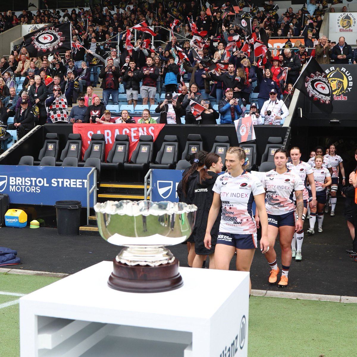 The travelling support was incredible last time we faced Exeter in the #AllianzCup. We'll need you again on Saturday at 🏡. 🎟️: bit.ly/3SMDkDN #YourSaracens💫