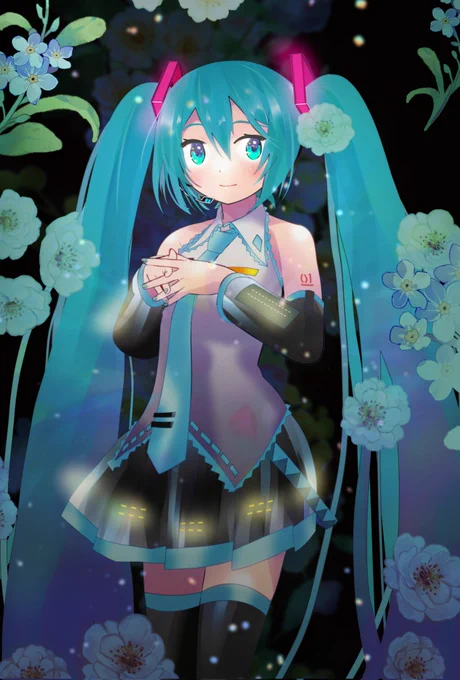 #最近フォローした人は知らない過去絵を晒す #初音ミク  