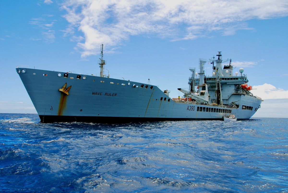 OTD 13 years ago #RoyalFleetAuxiliary WAVE RULER on ATP(N) #MakingWAVEs