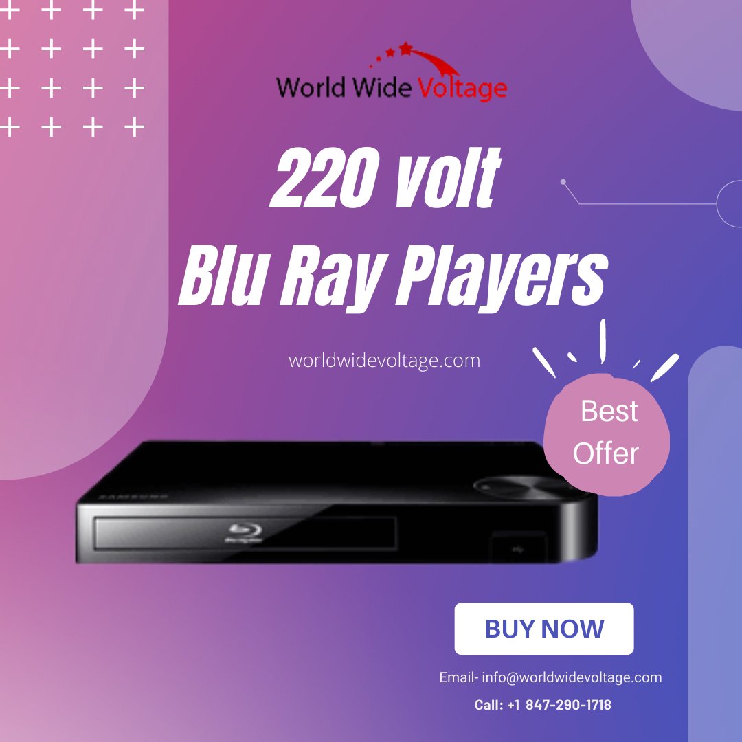 Elevate your movie nights to a whole new level of cinematic excellence with our extensive range of multisystem #Blurayplayers! Immerse yourself in stunning visuals and crystal-clear audio, all perfectly compatible with #220volts. worldwidevoltage.com/refrbluraypl.h… #220VoltBluRayPlayers