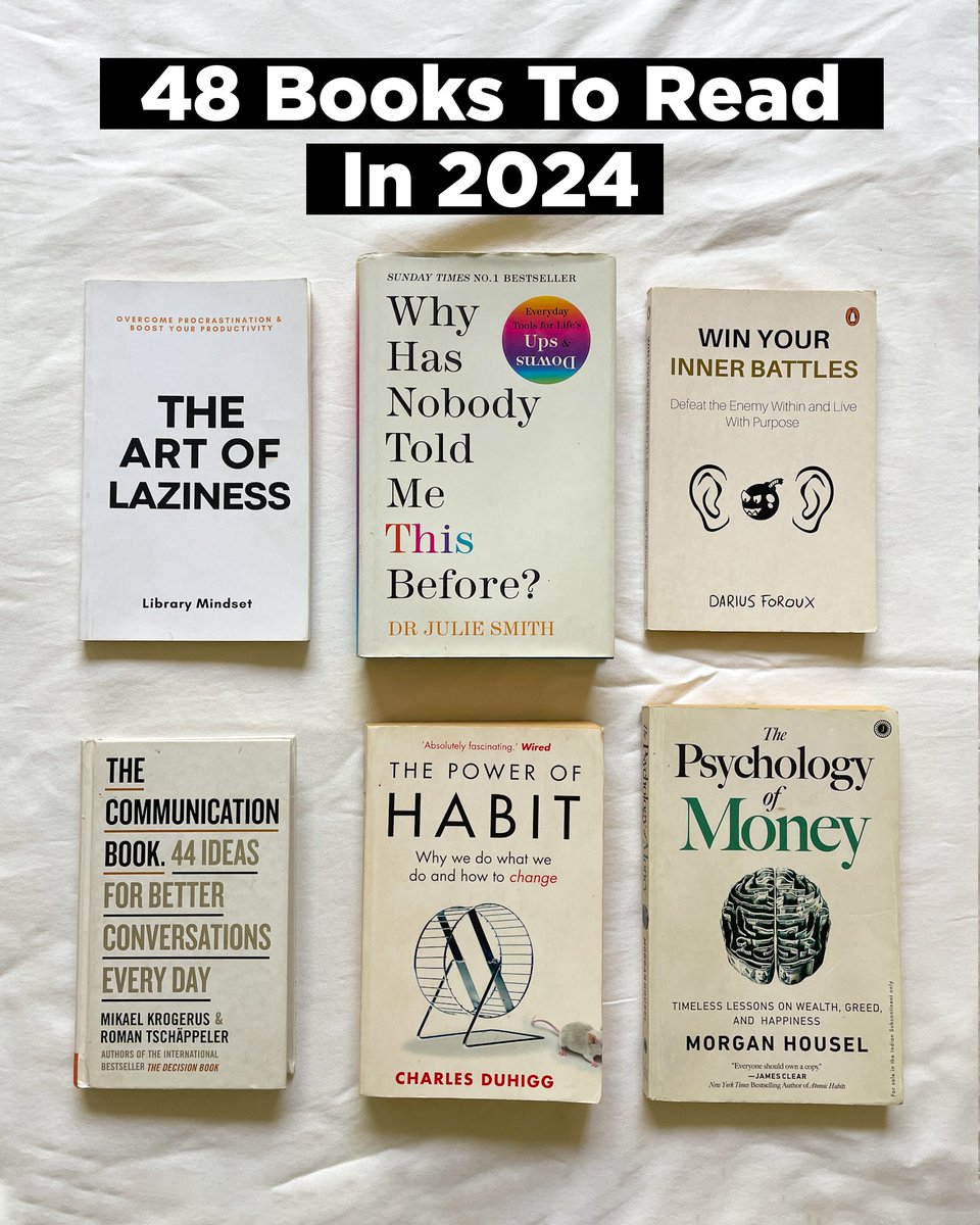 48 Books To Read In 2024 1) المسلسل من Library Mindset