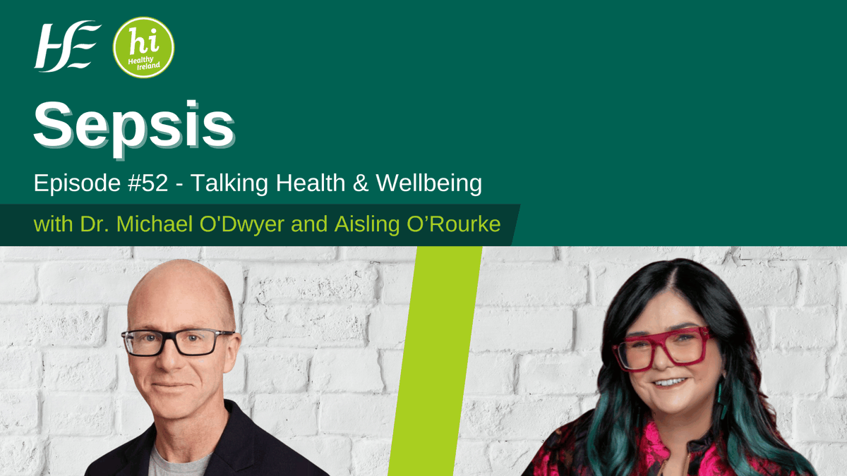 This week's #TalkingHealthandWellbeing #podcast highlights the dangers of #Sepsis with @AislingORourke sharing her experience after her father passed away from sepsis in 2020 & Dr. Michael O'Dwyer, the Clinical Lead for the HSE Sepsis Programme. Listen: open.spotify.com/episode/1M5YOB…