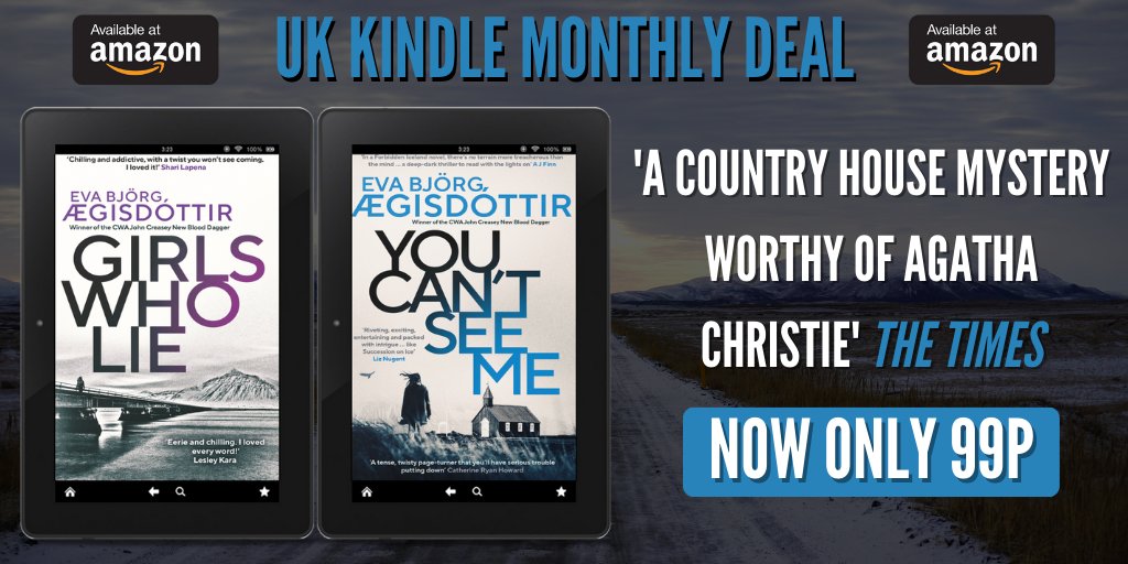 #99p #UK #KindleMonthlyDeal @EvaAegisdottir's twisty, ADDICTIVE books in the Forbidden Iceland #series #YouCantSeeMe & #GirlsWhoLie are both #99p NOW, t V Cribb Girls Who Lie - bit.ly/3P6HNQT You Can't See Me - bit.ly/3TAhsNQ #BookTwitter #BooksWorthReading
