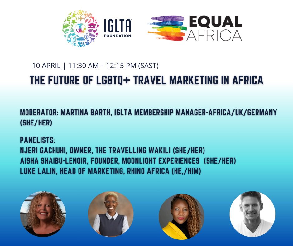 What's the future of LGBTQ+ travel marketing in Africa? We’re kicking off Day 1 of #EQUALAfrica in Cape Town with a panel discussion exploring this question! Our panelists are sharing insights on trends, best practices, & how to elevate the LGBTQ+ travel experience in Africa.