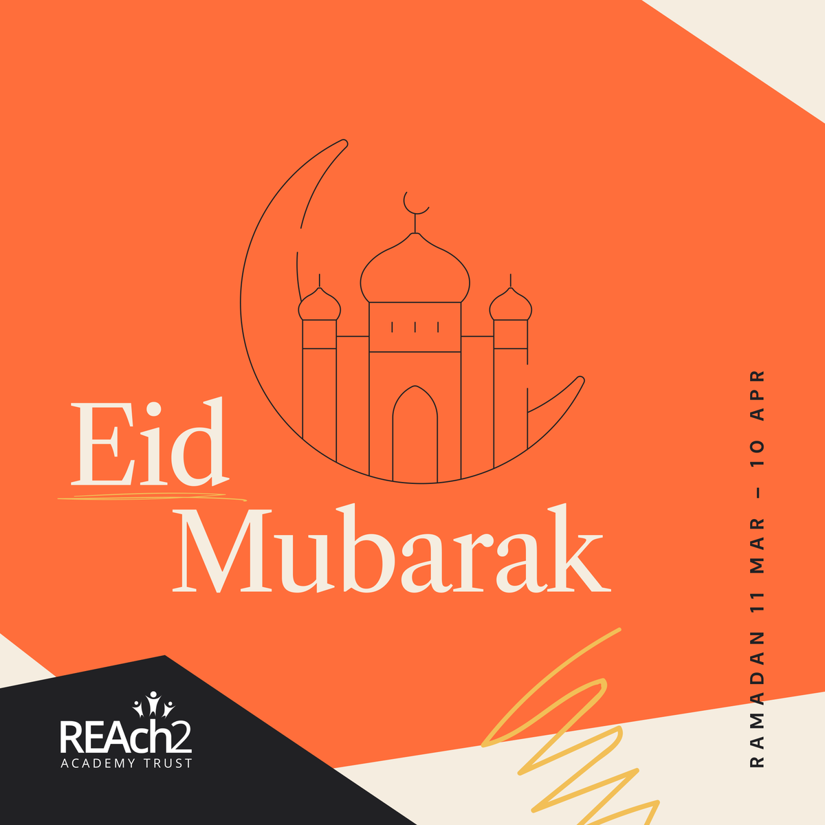 Eid Mubarak to all our staff, children, families and communities celebrating. 🌙 ✨ May this special day bring you peace, prosperity, and happiness. #EidMubarak