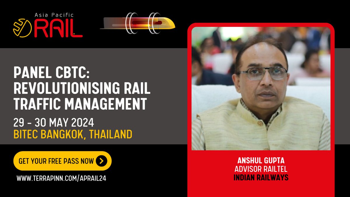 I am speaking at the forthcoming Asia Pacific Rail Event. Please save dates. ⁦@AsiaPacificRail⁩ #asiaPacificRail #APRail