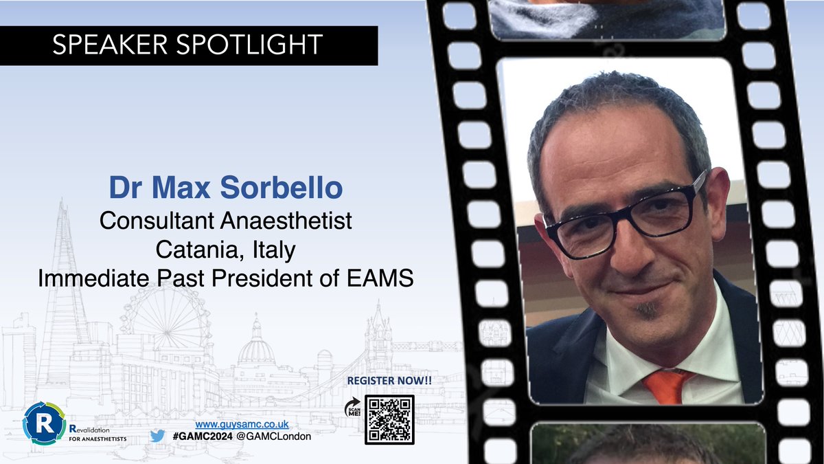 Another fantastic international speaker! We're delighted Dr Max Sorbello will be part of our #GAMC2024 faculty in June! Join us in person or virtually, with 3 streams of talks to choose from (and all available on catch up)!! Register here 👉bookcpd.com/course/gamc2024