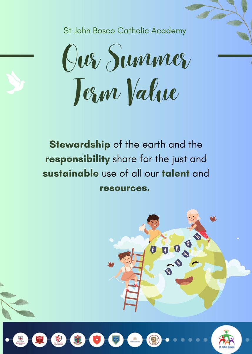 Our MAC Summer Term Value 🌎♥️ As we enter our Summer Term it is important that we keep our Summer Term Value in mind!👇 #sjbca #ukschool #catholiclife #SummerTerm