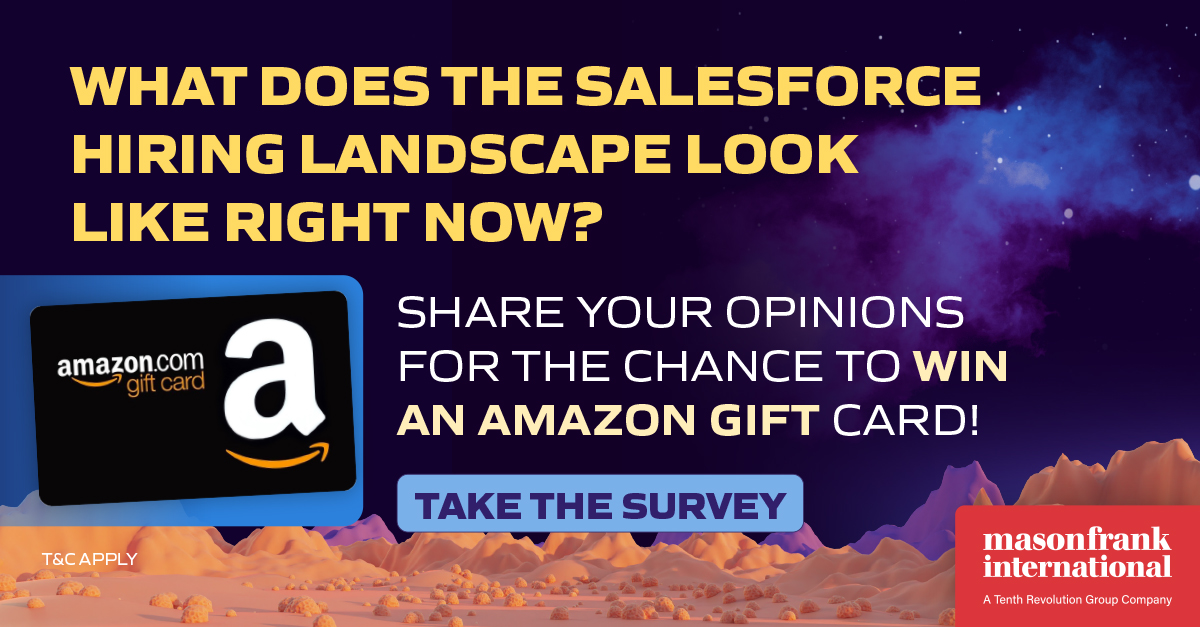 Don't forget to take our survey! It helps us provide accurate and complete data in our annual #Salesforce report. 📝

Complete anonymously or leave your details to enter our $250 gift card draw! 

bit.ly/3PDFp45

#SalesforceJobs #SalesforcePartner