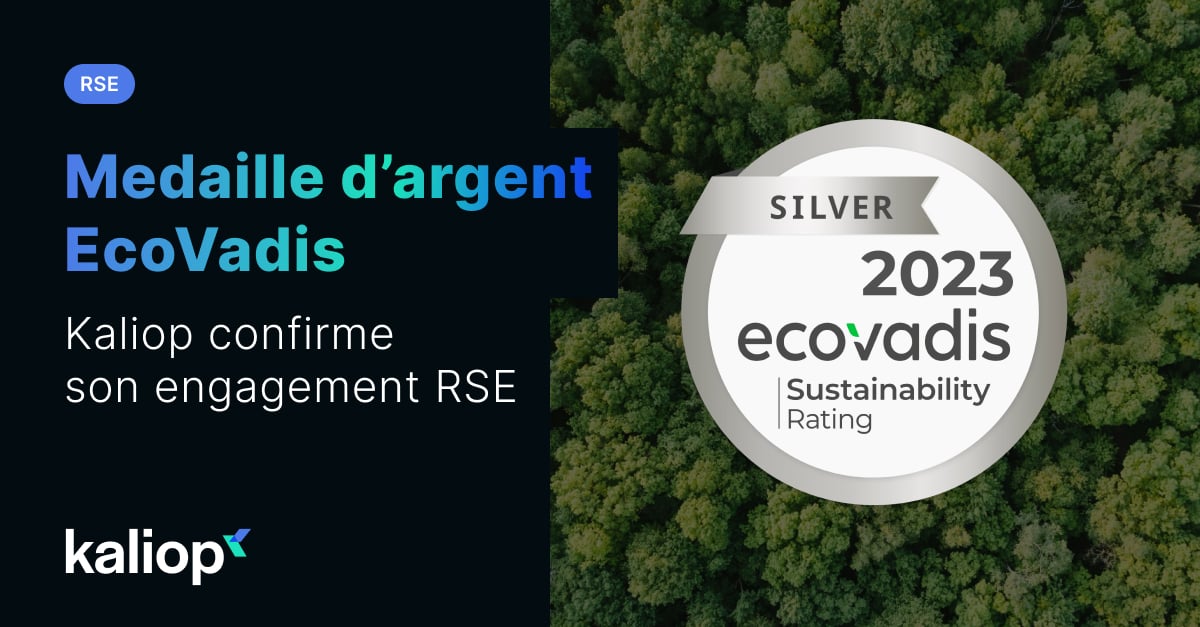 [#RSE 🌏] Pour la troisième année consécutive, Kaliop a souhaité évaluer sa performance RSE via la notation #EcoVadis. Cette année encore, nous avons été certifiés Médaille d'Argent ! 🥈 👉hubs.li/Q02sn0DD0 🌱 #Engagement