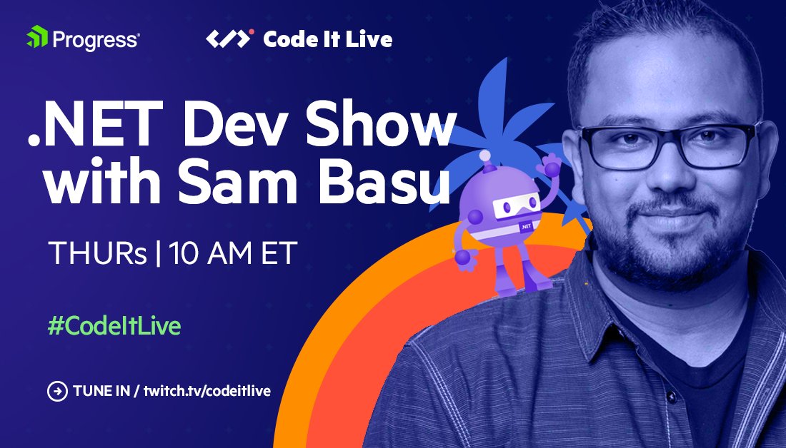 Who better to explain the ins & outs of bringing the power of ThemeBuilder to native apps than @samidip & @kathryngrayson? Catch them work their magic tomorrow at 10 am ET on the .NET Dev Show on twitch.tv/codeitlive