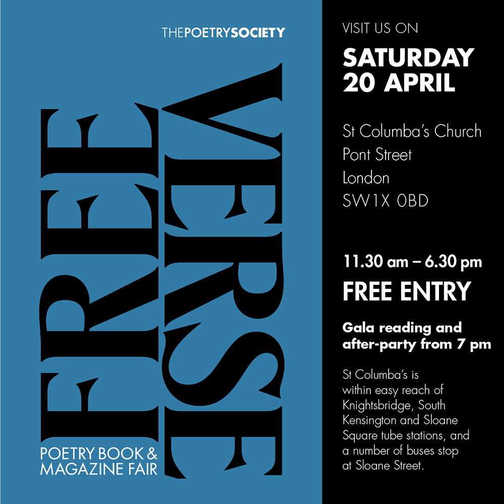 Coming to Free Verse? Stick around for the after-party! 

There'll be rapid readings from a stellar line-up of poets, including @otium_Catulle, Theo Kwek, @zr_ghani, Sujatha Menon, @MollyRUnderwood, and  @GreeningPoet. 

Stay, mingle. Free, from 7pm.

poetrysociety.org.uk/event/free-ver…