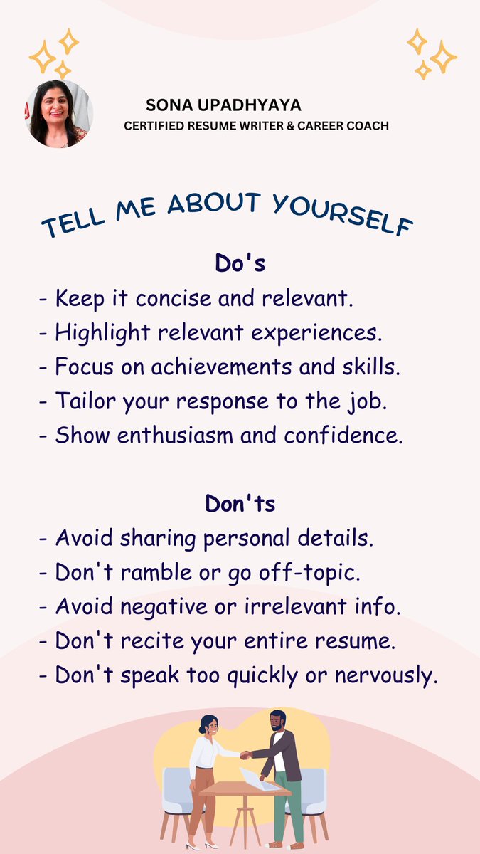 Crafting a compelling response to the 'Tell me about yourself' question is key in any job interview. Here's a quick guide to ensure you make the best impression. #interview #jobsearch #jobinterview