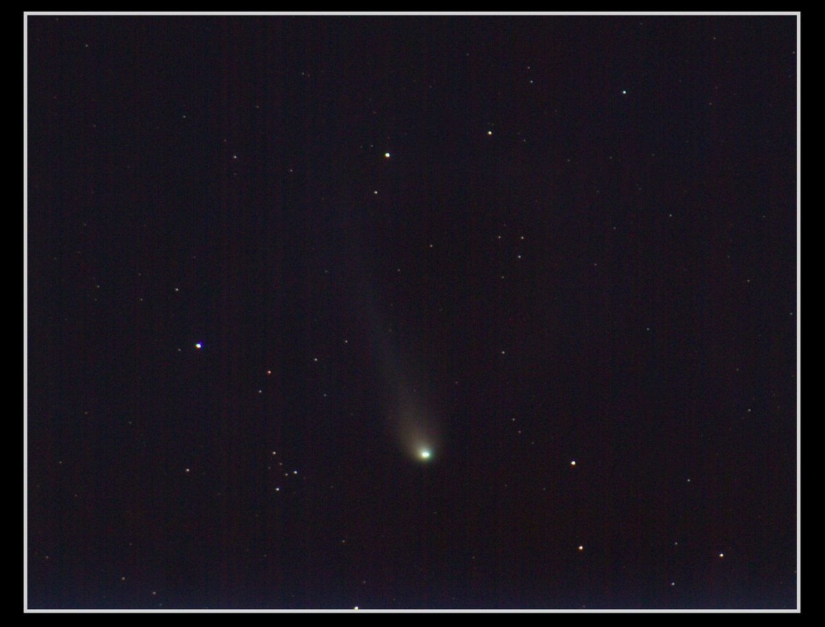 Comet Pons-Brooks imaged from just outside Kendal, Cumbria, last night. Images S Atkinson - processed crops from stacks of multiple tracked images, taken using a Canon 700D DSLR/iOptron Sky Tracker/300mm lens