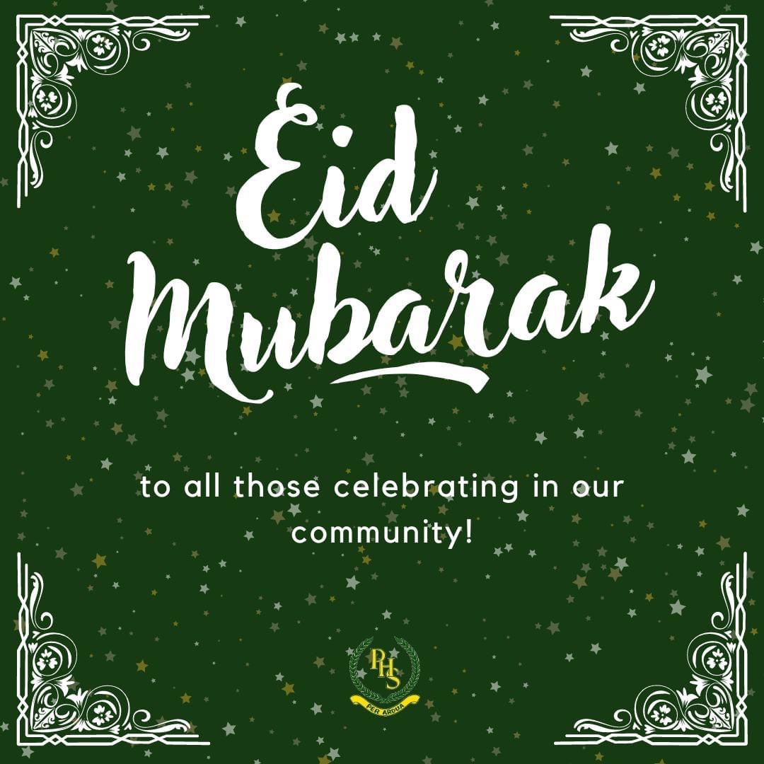 Eid Mubarak to our families and community who celebrate