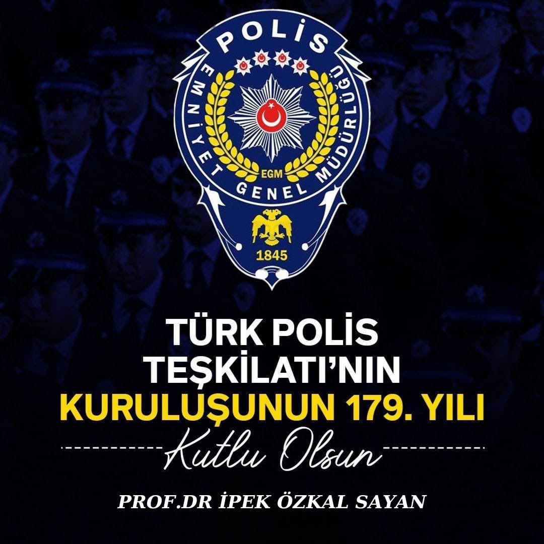 7 gün, 24 saat güvenliğimizi korumak için çalışan Türk Polis Teşkilatı’nın kuruluşunun 179. Yılı! Kutlu olsun! Gururumuzsunuz🇹🇷 #PolisHaftası
