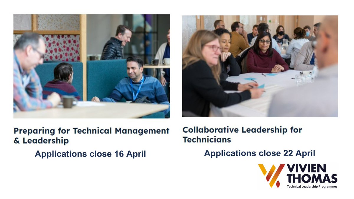 Did you know there are two Vivien Thomas Technical Leadership Programmes currently open for applications? They have been designed especially for a wide variety of technical roles and are offered free of charge. Discover which one's right for you: itss.org.uk/technical-lead…